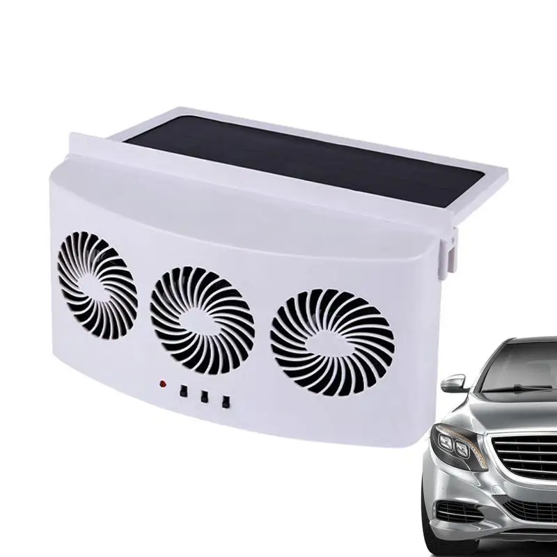 Auto Raam Ventilator 3 Koeler Ventilator Op Zonne-Energie Aangedreven Ventilator Auto Ventilator Energiebesparing Radiator Backseat Purifiers Verwijderen Geuren