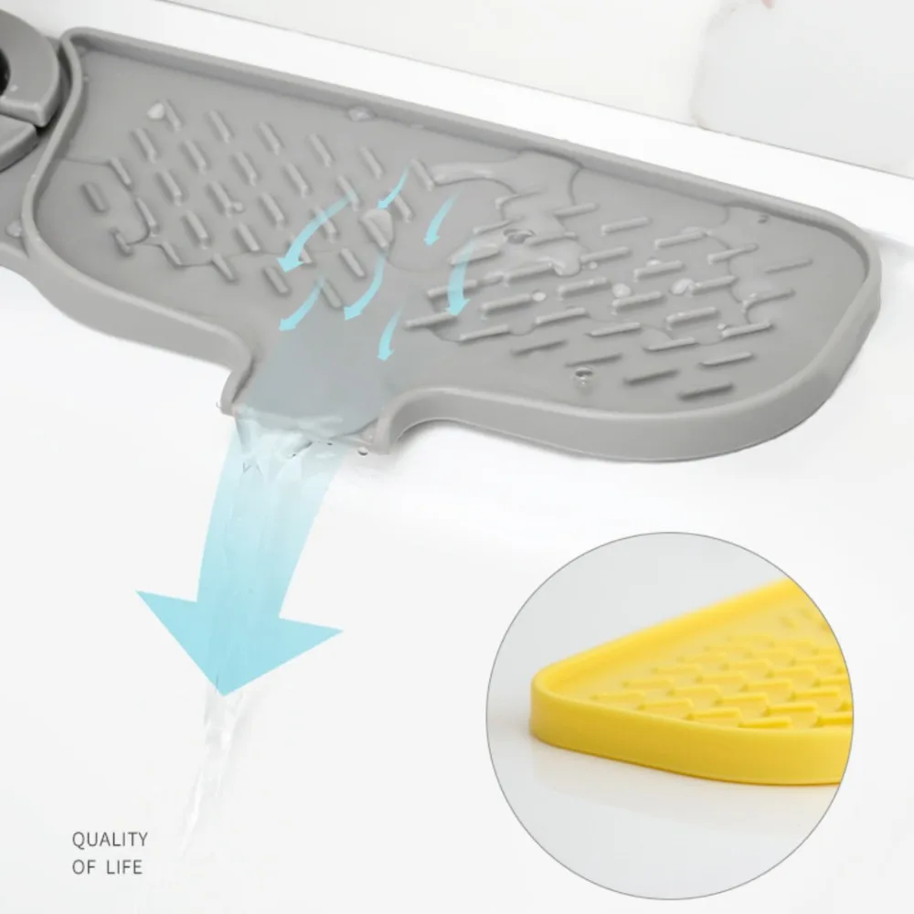 Rotatable Faucet Splash Guard Soft 16.5