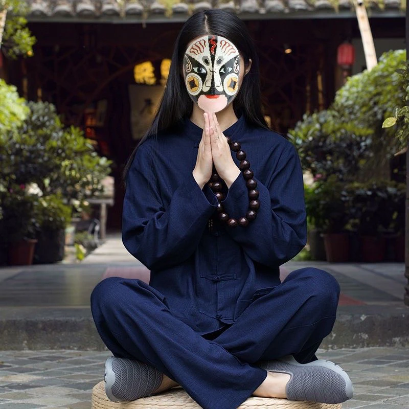 

Новинка 2029, женский хлопково-льняной костюм для медитации Zen Sle, буддийская одежда Layperson, весна-лето-осень, сезонная мода