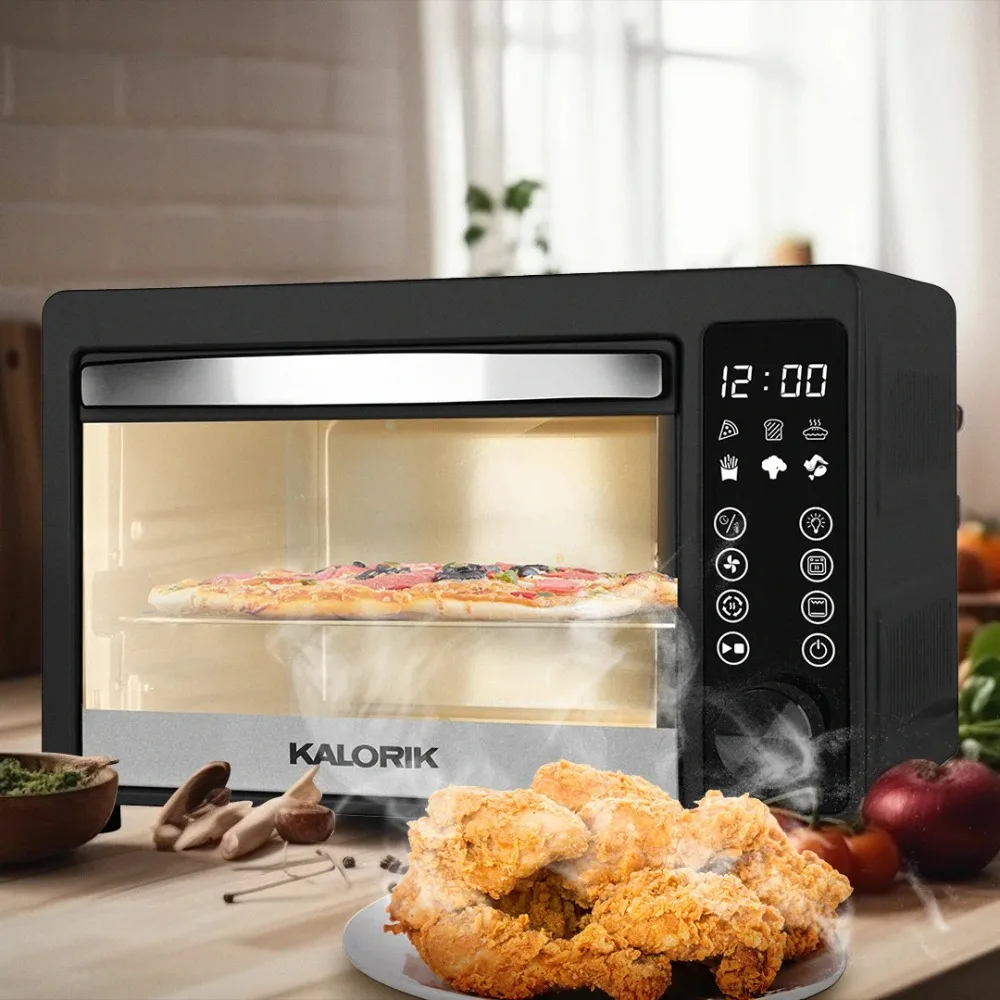 

2025 NEW Kalorik® 22-Quart Digital Touchscreen Air Fryer Toaster Oven, Black