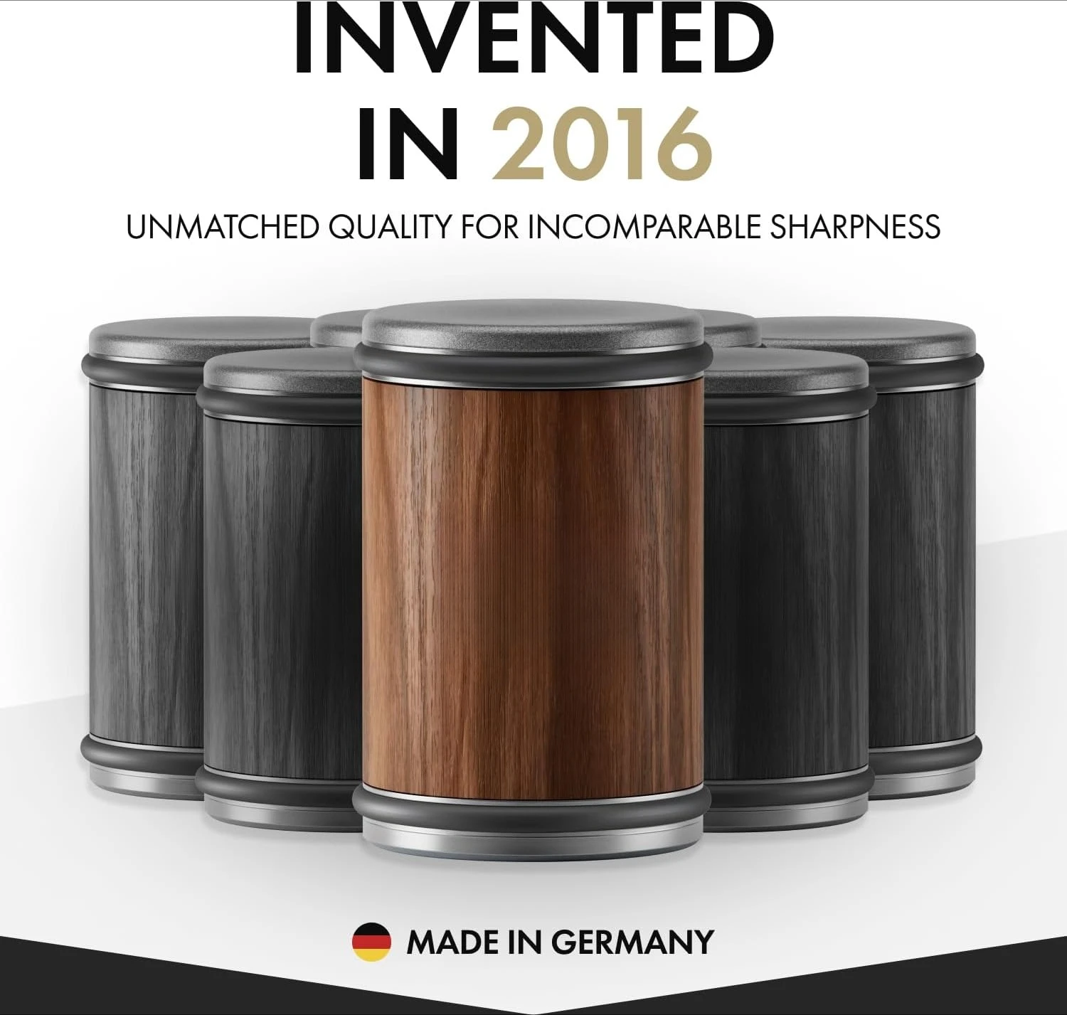 مبراة سكاكين الجوز المتداول - مبراة سكاكين المطبخ للحواف الحادة المصنوعة في ألمانيا - مجموعة شحذ السكاكين السهلة · جديد #4