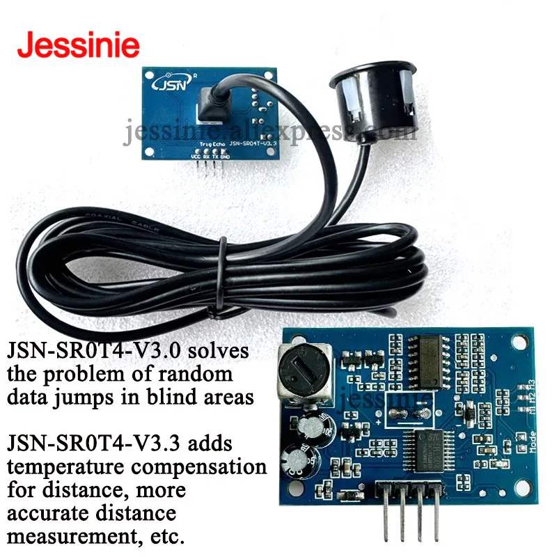 JSN-SR04T JSN SR04T 3.3 Wodoodporny Moduł Ultradźwiękowy Wodoszczelny Zintegrowany Przetwornik Pomiaru Odległości Czujnik dla Arduino