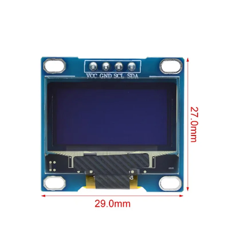 0.96 Inch OLED Display Module SSD1306 I2C IIC SPI Serial 128X64 LCD 4Pin 7Pin YellowBlue WhiteBlue for Arduino