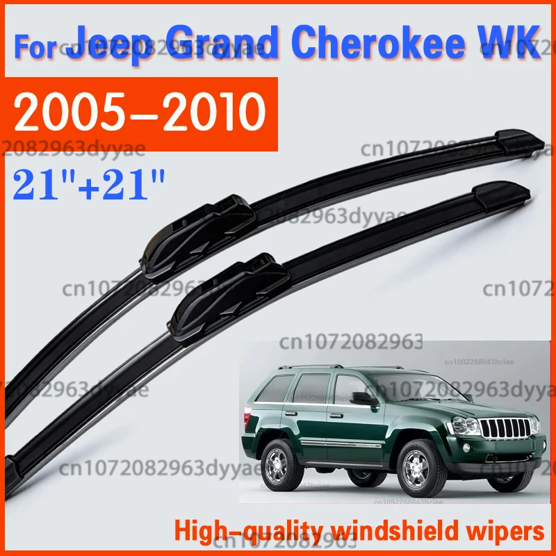 For Jeep Grand Cherokee WK 2006 - 2010 2007 2008 2009 Wiper Front Wiper Blades Windshield Windscreen Window Brushes 21