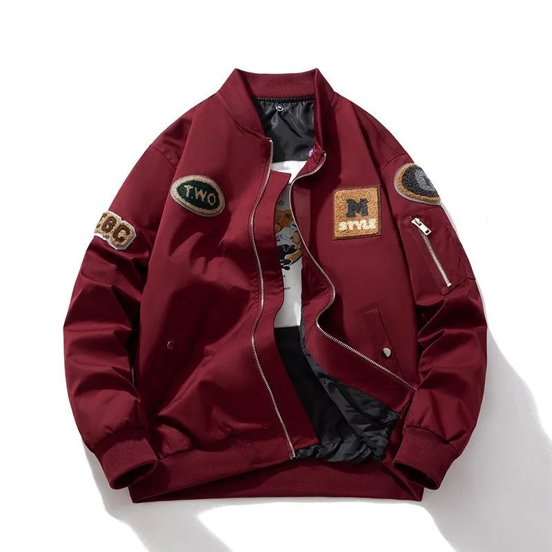 

Autumn and Spring New Fashion Trend Printed American Vintage Baseball Vest Men's Casual Loose Sports High Quality Jacket M-3XL