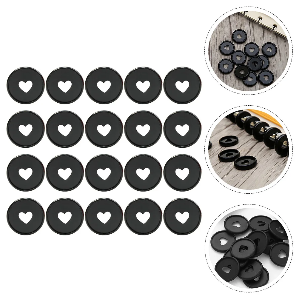 

20pcs Abs Loose Leaf Binder Discs Scratch Resistant Binding Rings For Notebooks Decorative Planner Heavy Duty Book