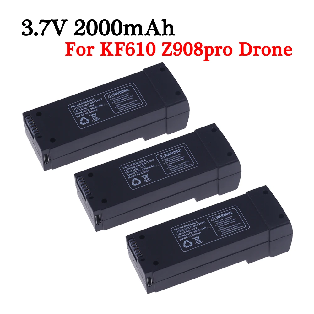 3.7V 2000mAh Lipo battery For KF610 Z908Pro 4K HD Camera Foldable Drone RC Quadcopter Replacement Spare Parts Accessory