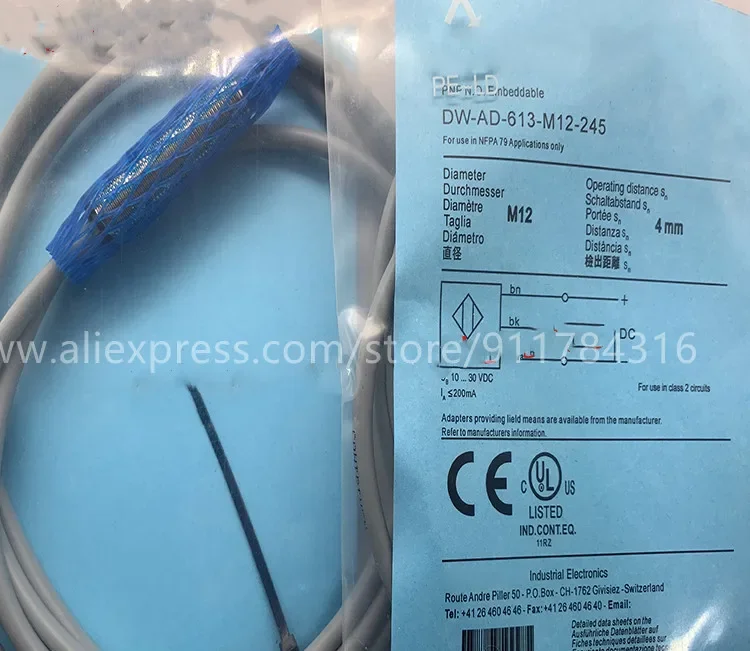 3pcs New High quality Proximity switch DW-AD-613-M12-245 DW-AD-613-M12-235 DW-AD-623-M12-245 DW-AD-623-M12-235