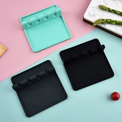 Kitchen Silicone Cutlery Holder BPA-free Durable Spoon Holder With Pad Heat Resistant Spoon Holder Kitchen Utensil