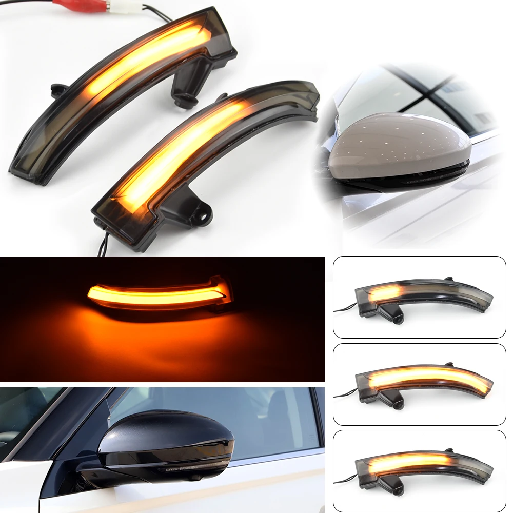 

2pcs Dynamic Turn Signal Light For Nissan Altima Teana 2019-2022 Rearview Mirror Indicator Sequential Blinker Lamp