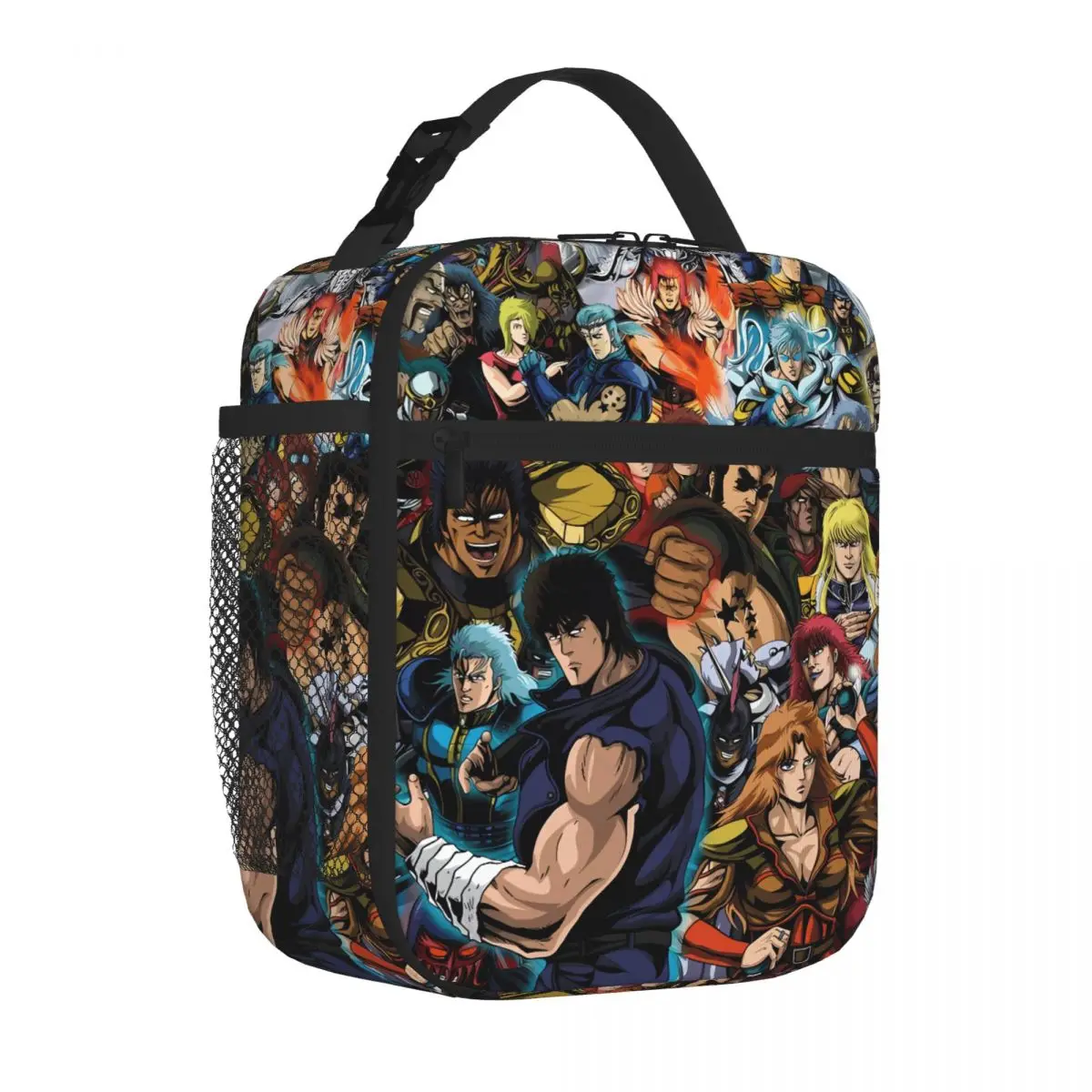 Bestselling Hokuto No Ken Denim Style Thermal Food Carrier Short Journey Neoprene Lunch Bag