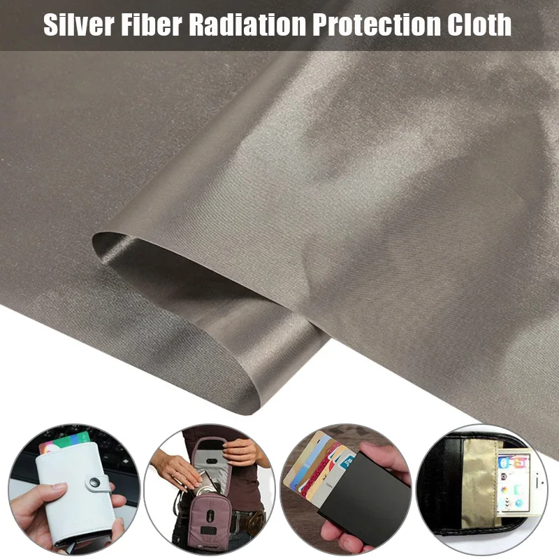 1 Yard RFID Shielding Block Fabric Anti-Radiation Conductive Magnetic Copper/Nickel EMF Cloth Anti Signal Interfer Cloth