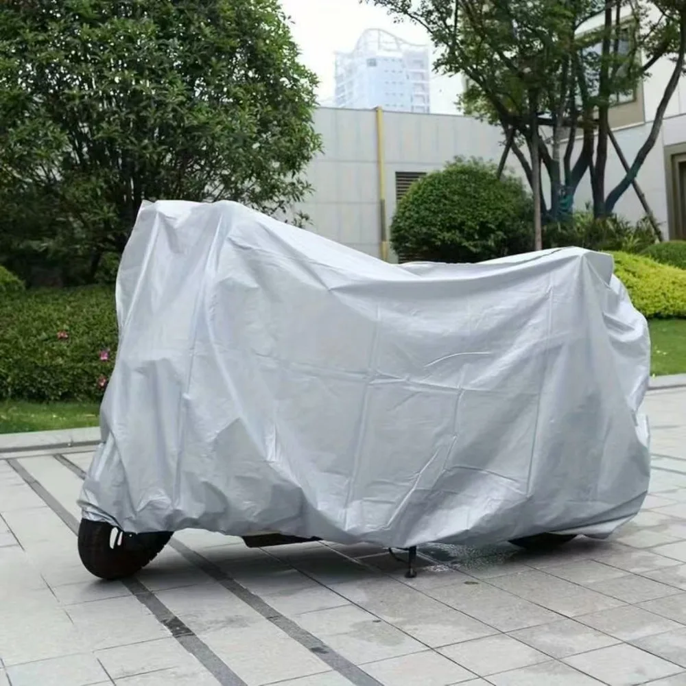 Universal Motorcycle Cover Sunproof Dustproof Waterproof Bike Scooter Electrombile UV Protection Reflective Stripes image 2
