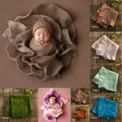 Baby Photography Blanket Wrap Props Newborn Creative Posing Handmade Crochet Blanket Infant Universal Cushion Photo Shooting