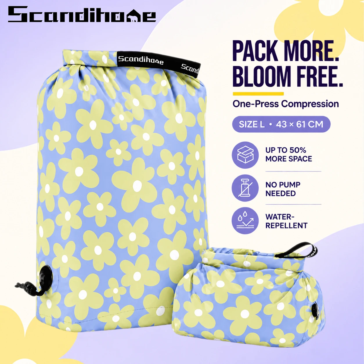 Hydration Pack Outdoor - Roll-Up Kompressions-Reisetasche Pumpenfreier Wasserabweisender Kleideraufbewahrungsbeutel Camping
