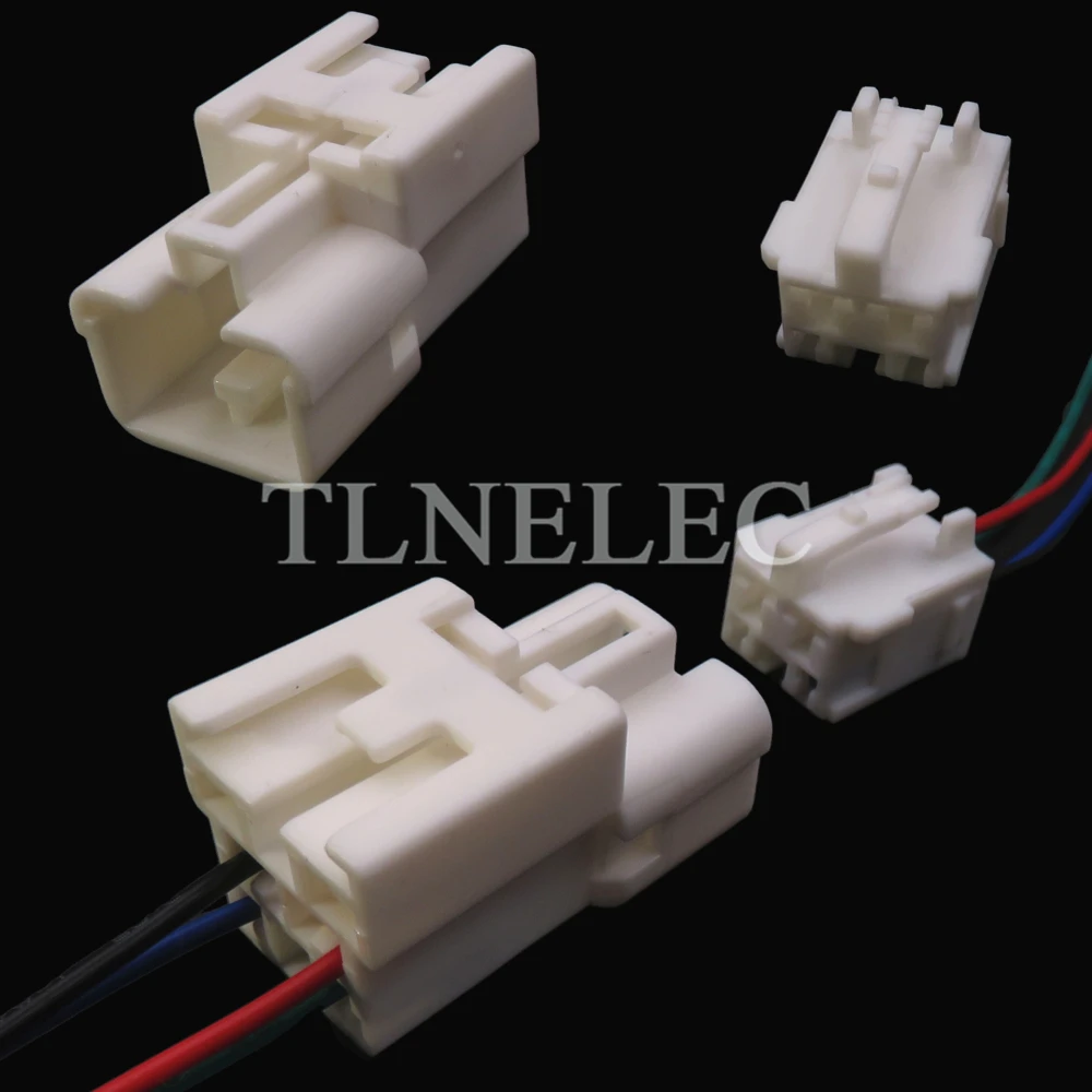 4 Pin Way Car Motor Male Female Wiring Cable Socket with Wires Automobile Brake Lamp Unsealed Connectors 1300-3849 7283-1144