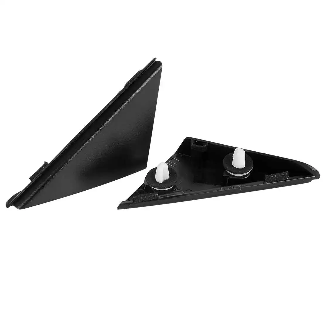 

86190-J9000 Front Pair Mirror Corner Triangle Molding Trim Fender Pillar Cover fit for Hyundai Kona Electric 2019-2023 Black ABS