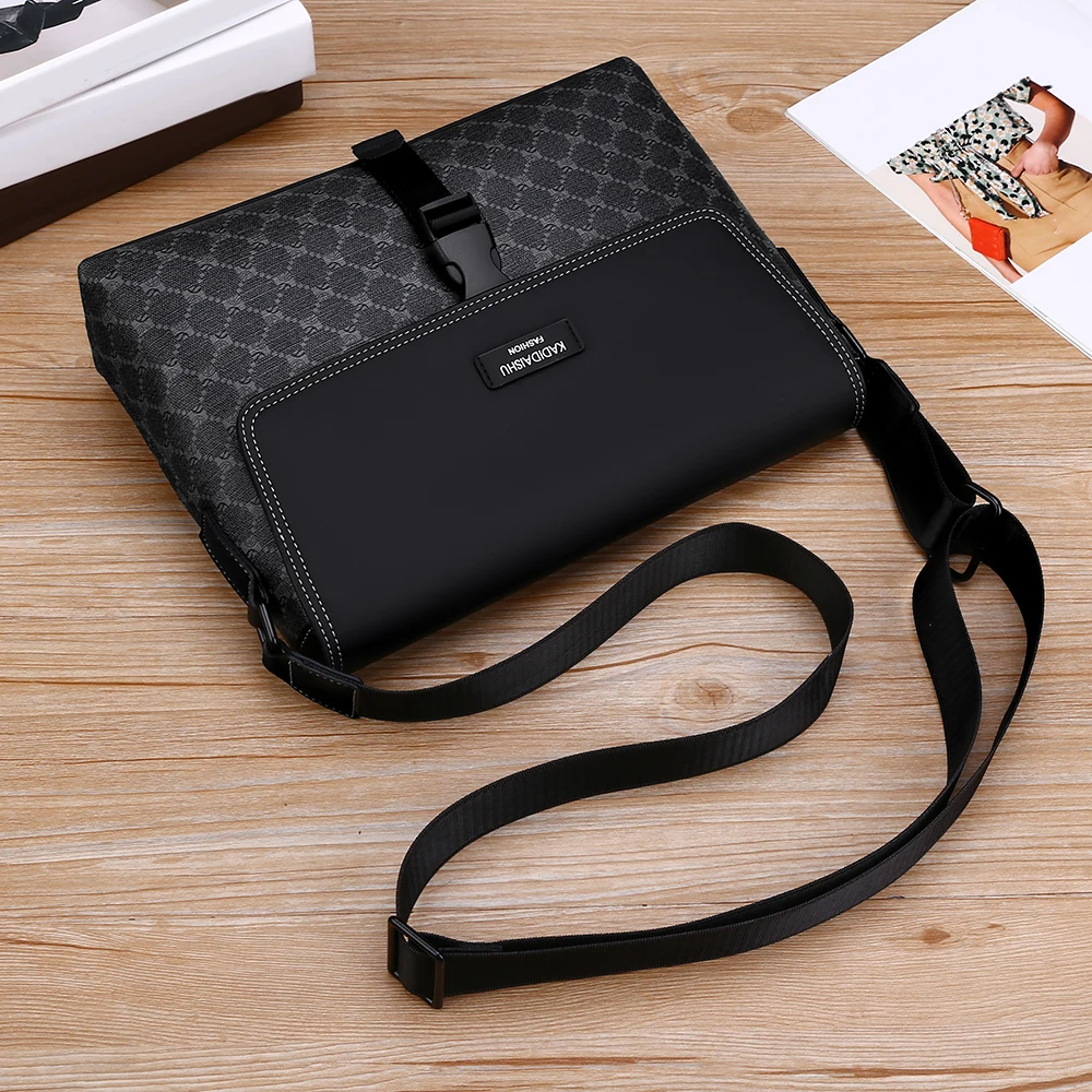 Men's trendy casual PU color shoulder bag crossbody bag bag for man bolsos para hombre сумка sacoches hommes shoulder bags