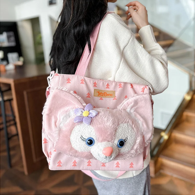 1pcs Disney LinaBell cartoon bag, fashion casual crossbody bag, versatile tote bag, shoulder bag, fashion travel bag