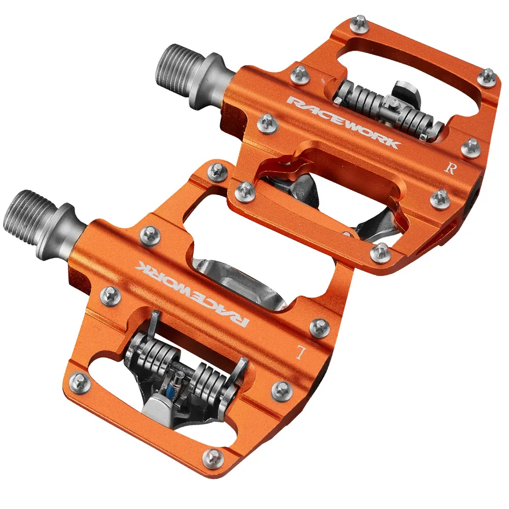 RACEWORK PH5000 MTB Mountain Bike Pedals Self-Locking Ultralight Aluminum Alloy forShimano SPD Multiple Colors Bicycle Parts