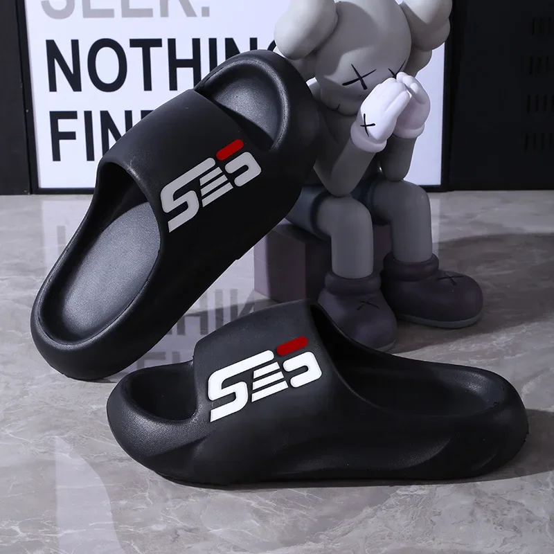 

Новые летние мужские массажные шлепанцы для дома и улицы, пляжные повседневные сандалии с мягкой подошвой, мужские шлепанцы-слайды, мужские сандалии