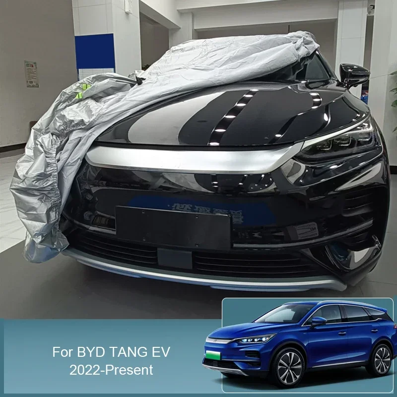 

Car Cover Outdoor Protection Full Exterior Snow Cover Sunshade Dustproof Protection Cover For BYD TANG EV 2022-2024 Accessories