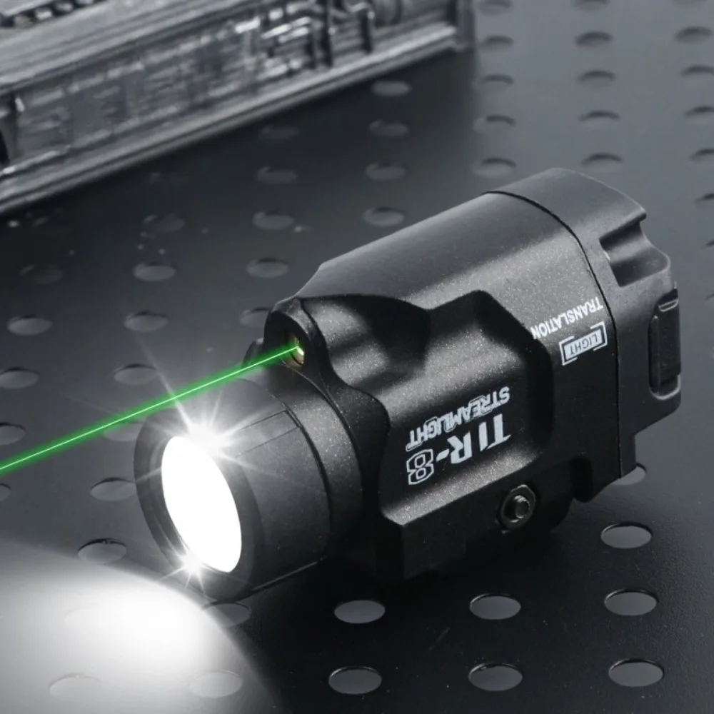 800Lumen Pistol Tactical LED Flashlight with Red/Green Dot LED Strobe Gun Light Fit 20mm Rail for Outdoor Shooting view 6