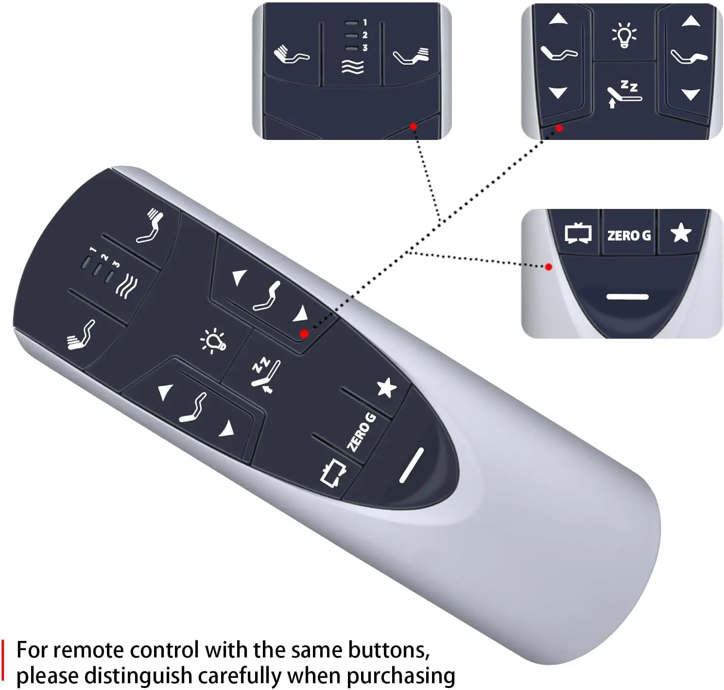 Rf502A Rf358A Replacement Remote Control For -Pedic Ergo Or Ergo Extend Adjustable Bed Base Jdlk.33.01.18 Rf358A,