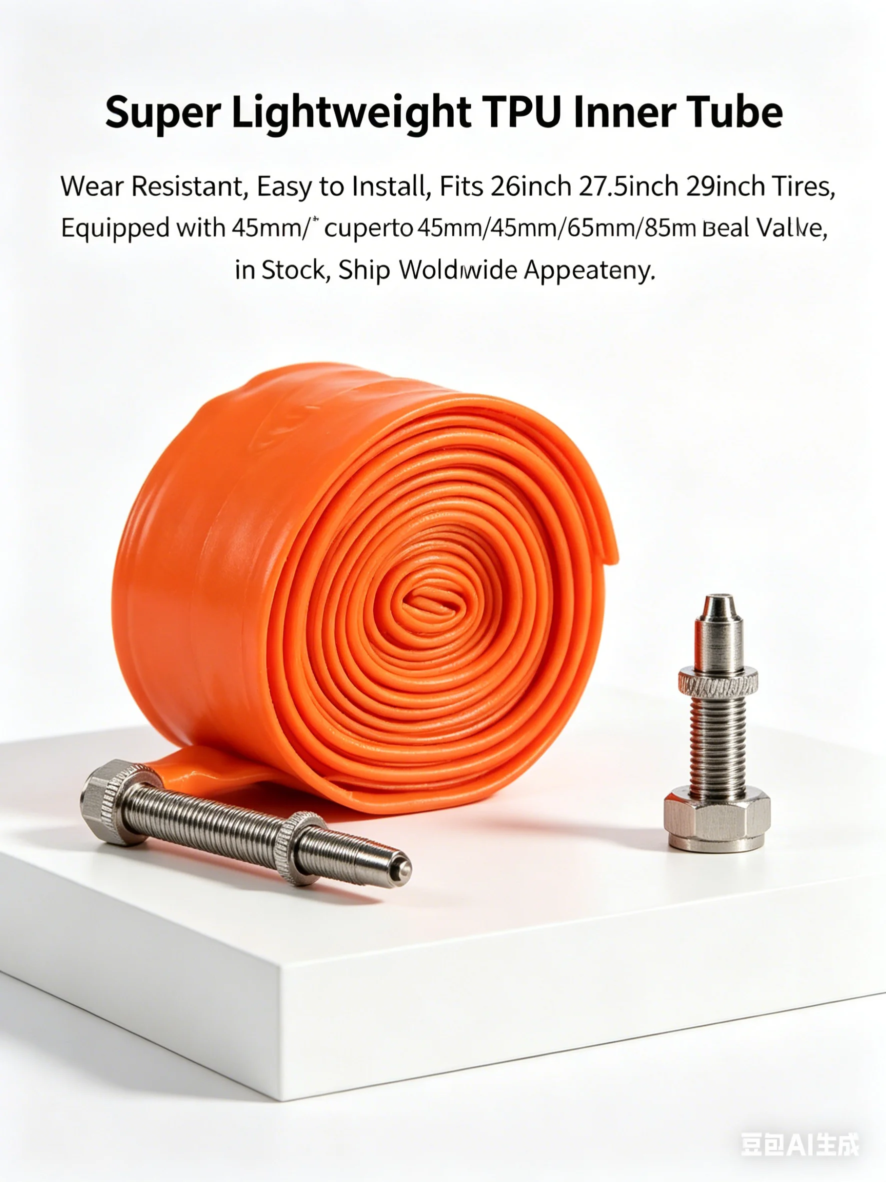 Ultralight Inner Tube With 45MM 60MM 80MM Valve For 700c Road Bicycle Tire Tube 700x18-25c,Presta