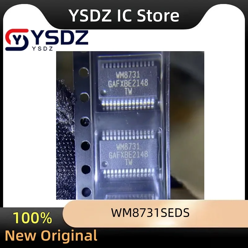 New Genuine 1-5PCS  WM8731SEDS/RV WM8731SEDS/V WM8731S SSOP-28 Codec Chip