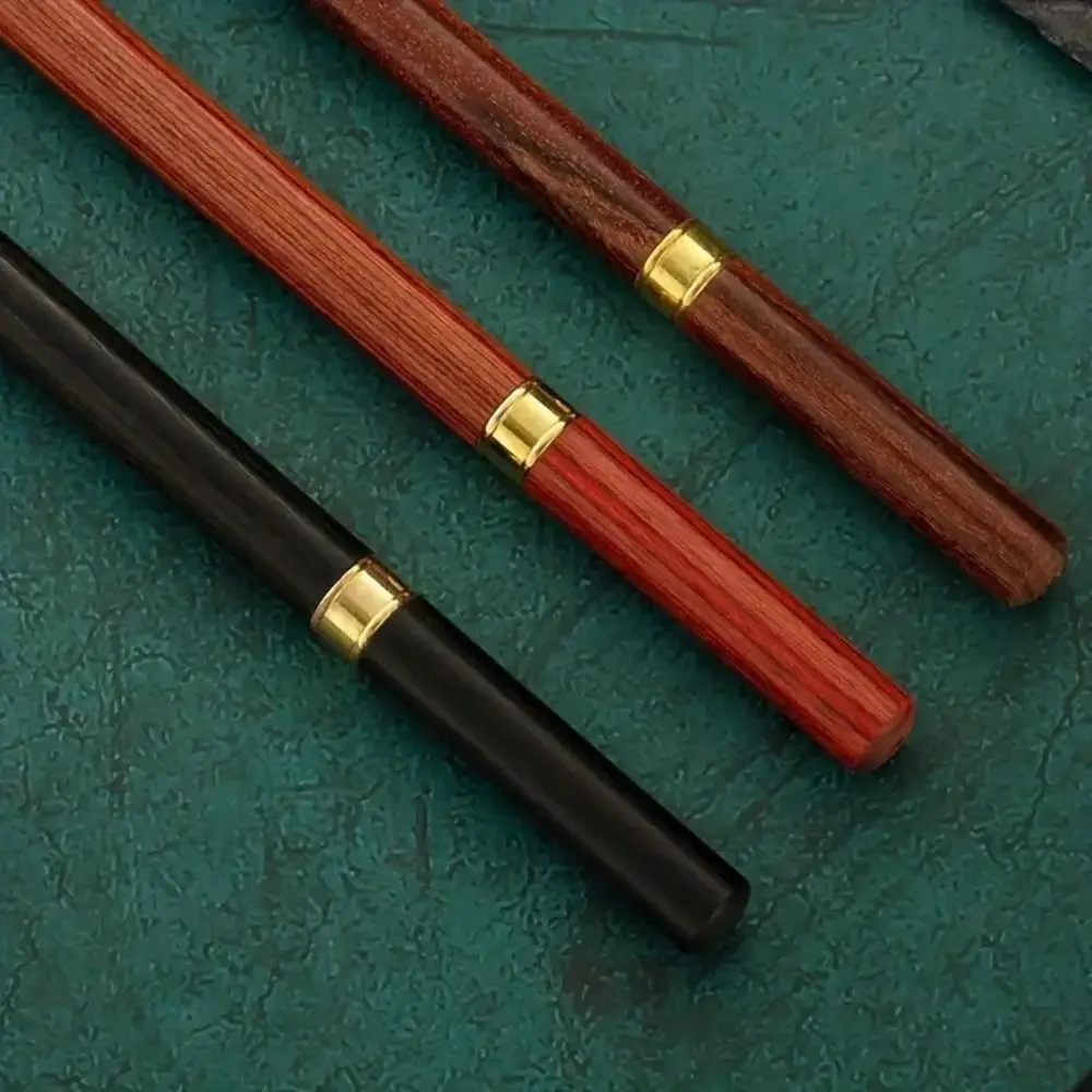 

0.5mm 3 Colors Wooden Pencil Portable Smooth Vintage Brass Wooden Pencil Professional Durable Eternal Pencil School Teacher