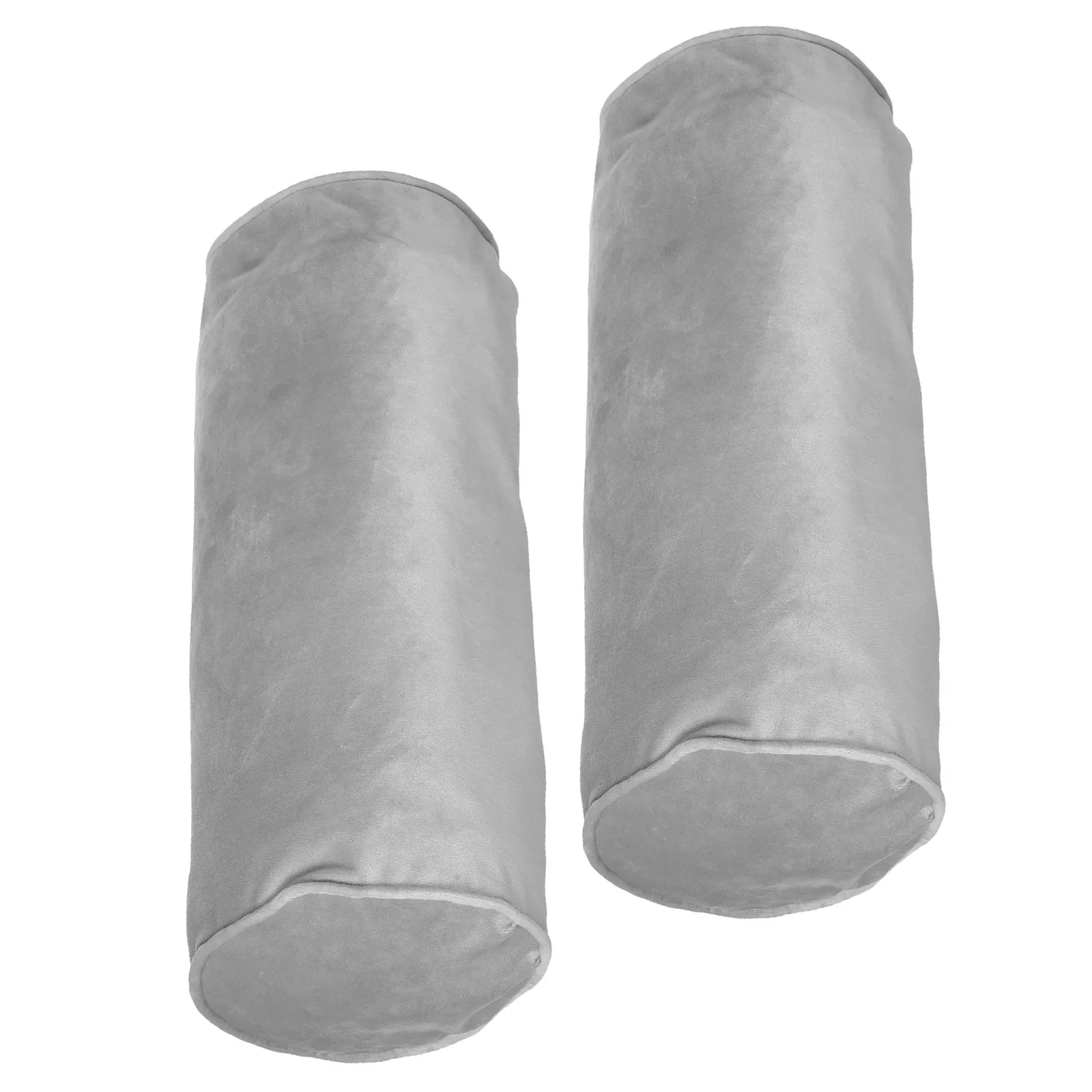 2Pcs Neck Pillow Protector Covers Cylinder Bolster Pillow Covers Tube Pillowcase Hidden Zipper Washable Removable Bedroom Spa