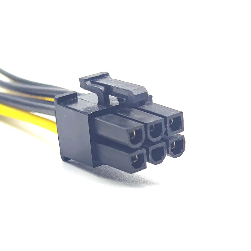 1pcs Double 15Pin SATA Male To 6Pin PCI-E Male Video Card Power Supply Adapter Cables Graphics Converter Adapter Extension Cord