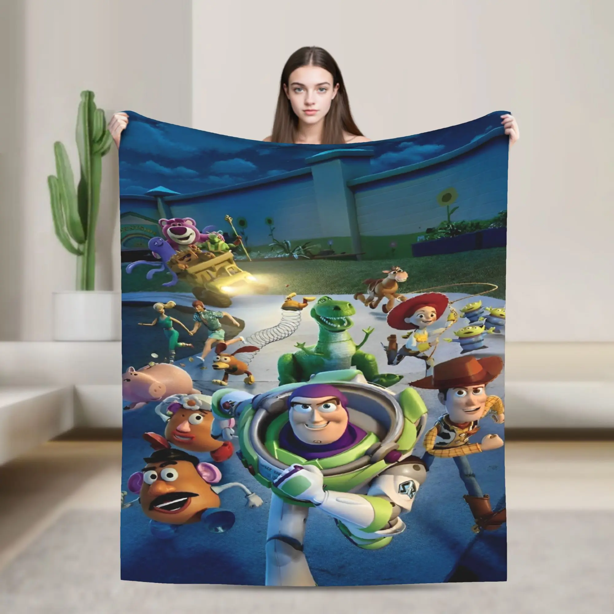 

Hulk Head Buzz Lightyear Toy Story Knitted Blanket Cartoon Flannel Throw Blanket Bedding Couch Decoration Soft Warm Bedspreads