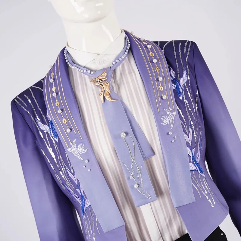 Rafayelv Cosplay Costume Game Love and Deepspace Sinking into the Endless Sea Top Shirt Pants Uniform Suit for Men Roleplay