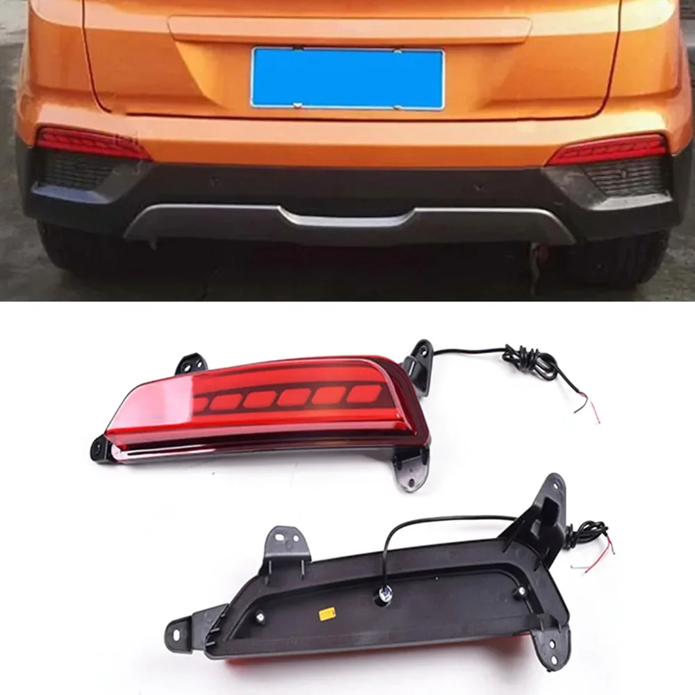 1 Pair Led Reflector Car Rear Bumper Light Brake Lights Rear Fog Lamp Signal Light For Hyundai Creta IX25 2014 2015 2016 2017