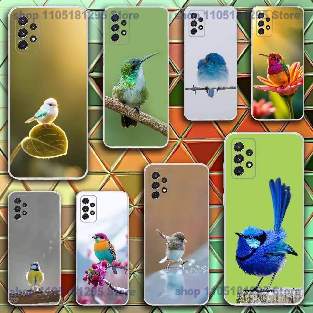 

H-HummingbirdS Phone Case For Samsung S25,24,23,21,22,20 FE lite,S10,9,PIus Note20ultra Soft Transparent