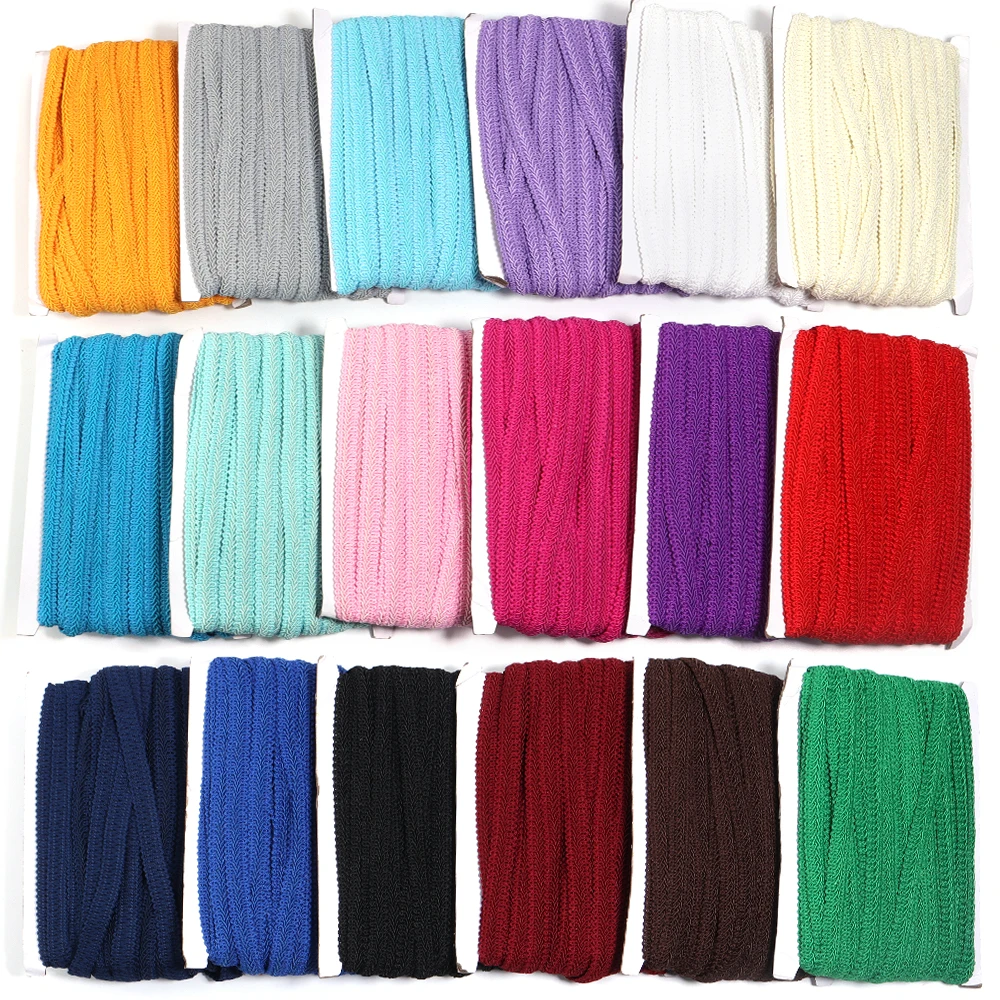 25Yards12mm Lace Trimming Ribbon Polyester Centipede Braided Lace Tape For Gift Wrapping Sewing Clothes DIY Jewelry Making Decor