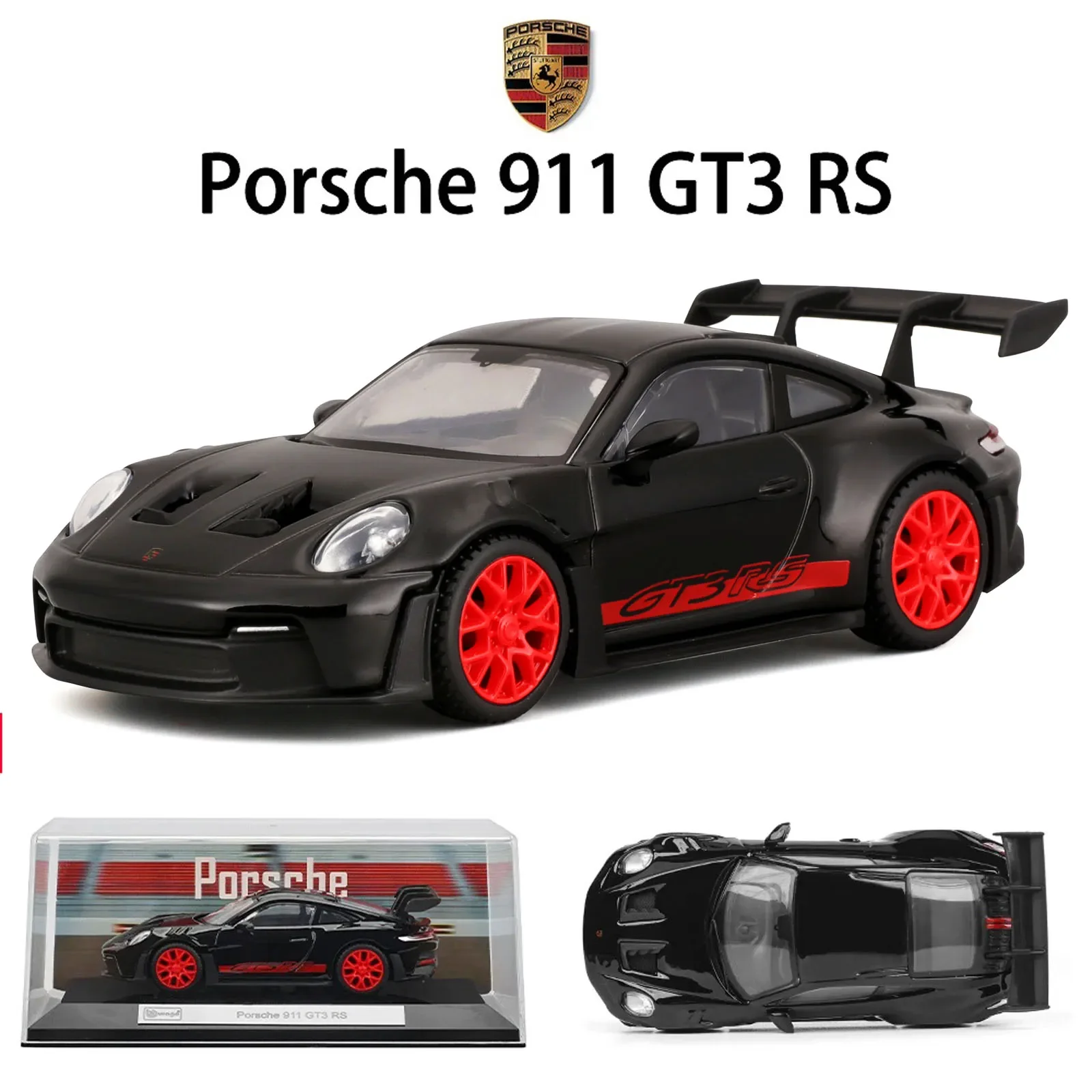 

Bburago 1:43 Porsche 911 GT3 RS Lamborghini SC63 963 # 5. Модель автомобиля, гоночный сплав, миниатюрные литые транспортные средства, коллекция игрушек Voiture