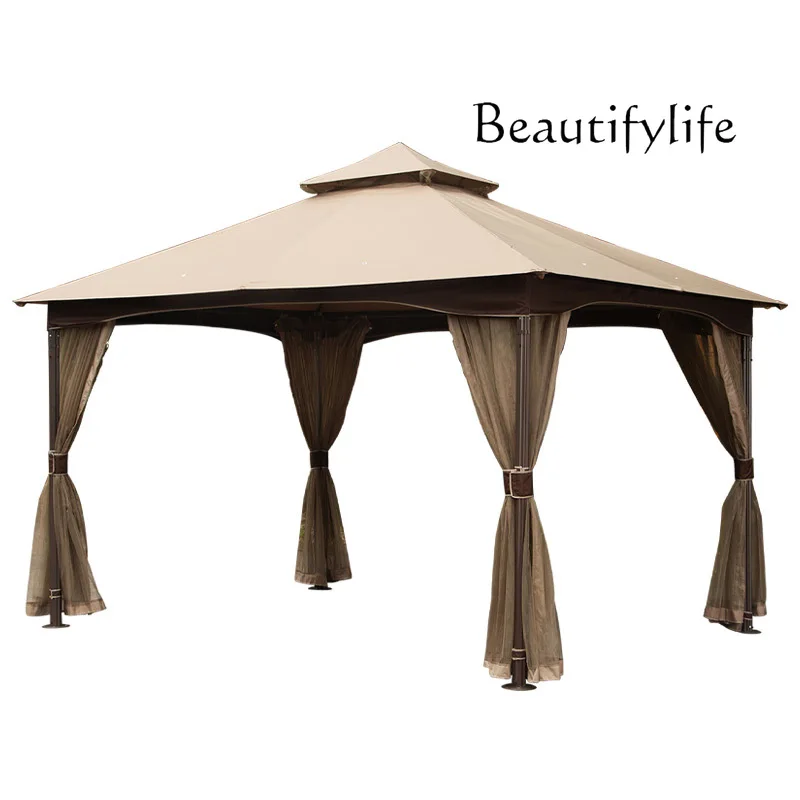 

Sunshade Pavilion Cloth Top Tent Courtyard Garden Four-Corner Pavilion Outdoor Leisure Canopy Awning