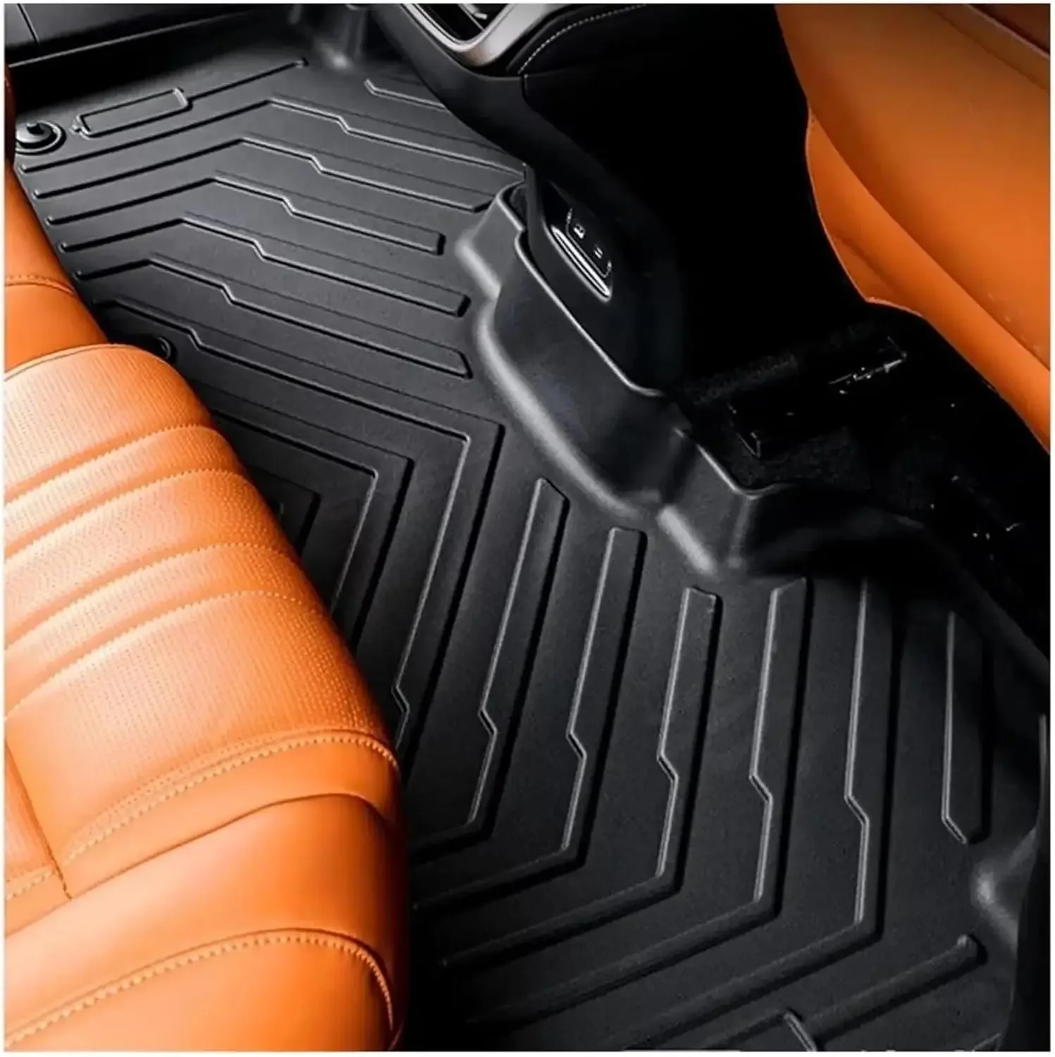 For Leapmotor C10 2024 2025 2026 TPE Floor Mats All Weather Front Rear Cargo Liner Mat, Anti-Slip MatsAvailable black 5