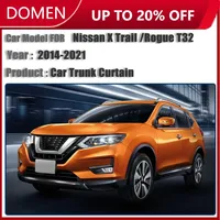 Car Trunk Cargo Cover For Nissan X Trail T32 Rogue 2016 2019 2014-2021 Luggage Storage Partition Privacy Curtain Car Accessories