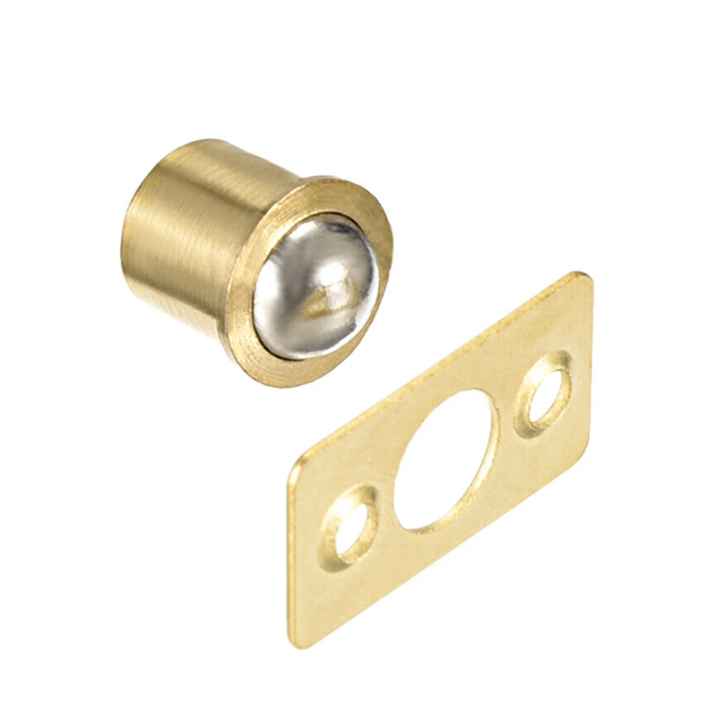 Ball Catch Latch for Cabinets Drawers and Closets Brass Construction Easy Installation Polished Finish 10 Sets