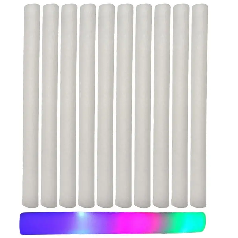 10/15ชิ้น/ล็อต Sticks สำหรับงานแต่งงานวันเกิดที่มีสีสัน3กระพริบโฟมไฟ LED Stick LED Party Supplies