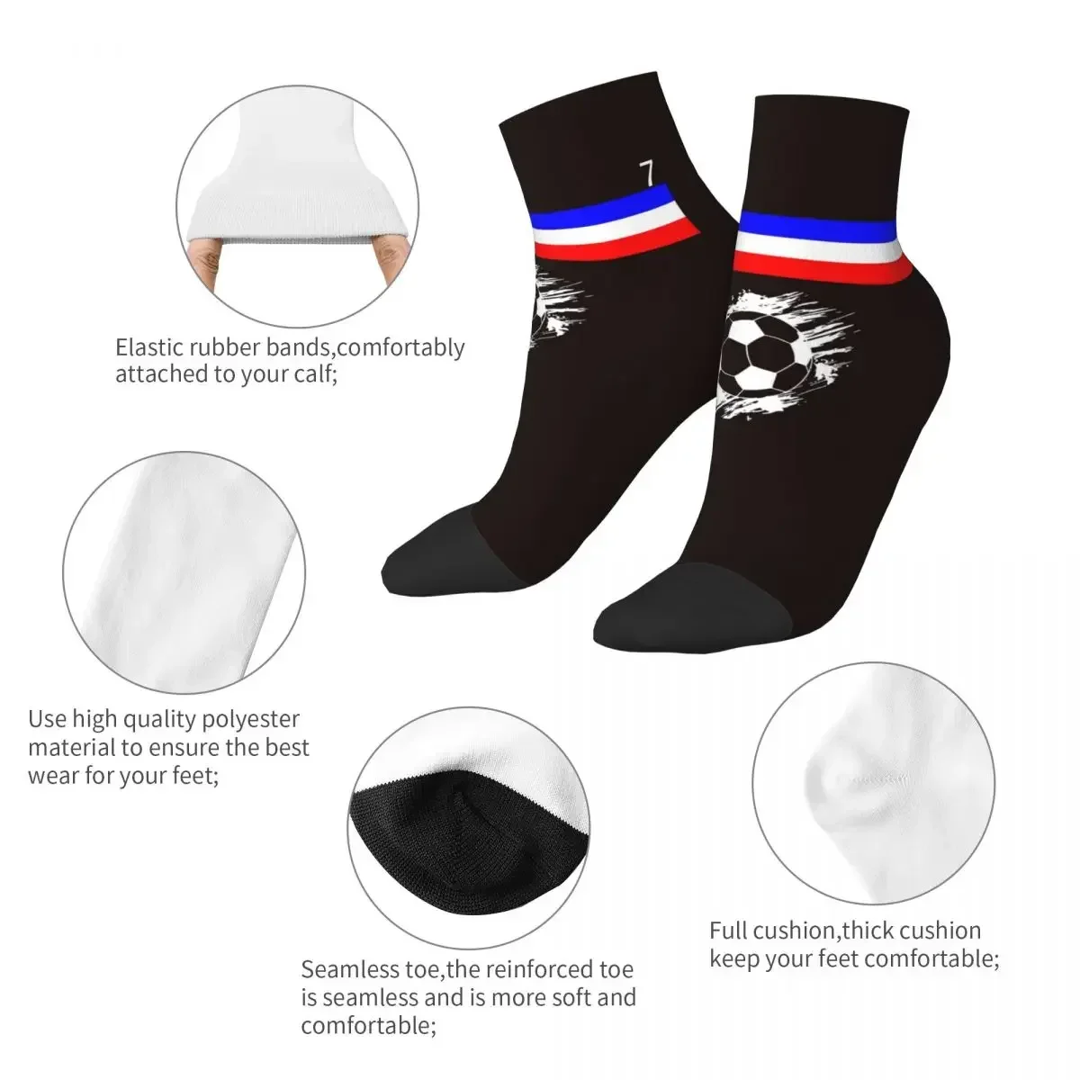 Kylian Mbappe Socks Harajuku Super Soft Stockings All Season Socks Accessories for Unisex Gifts