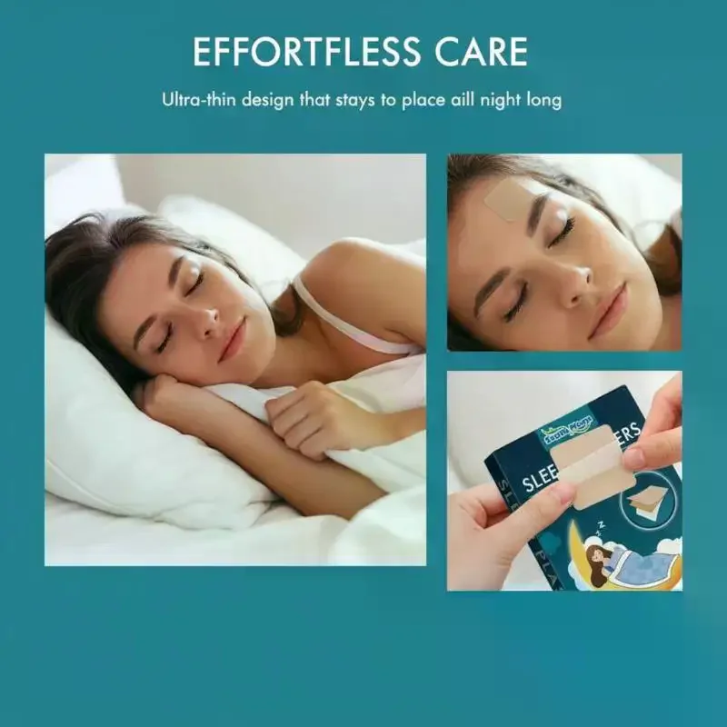 Disposable Anti  Stickers 42Pcs Nose Strips Night Time Sleep Patch Reduce  Stress Relief Sleep Care for Adults