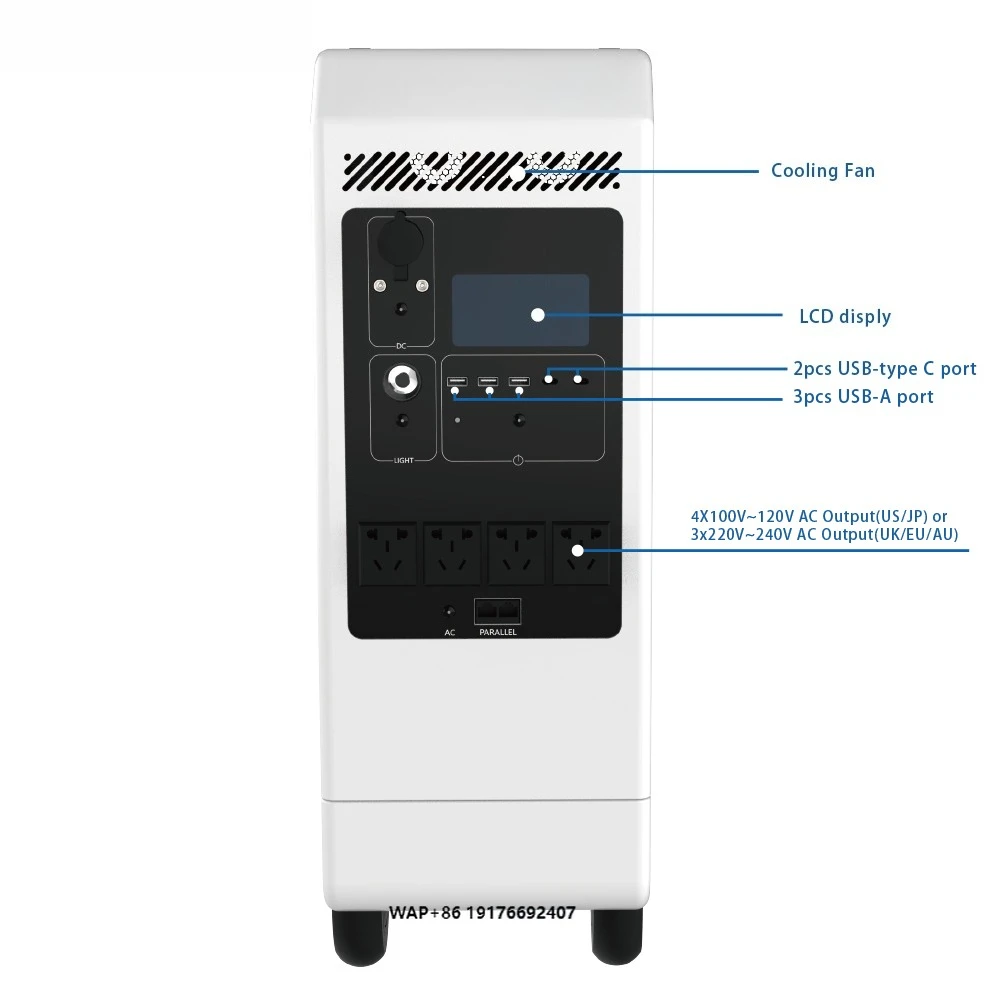 Tycorun Family Outdoor Storage Power 110V/220V AC Portable Energy System with USB Power Bank Power Station