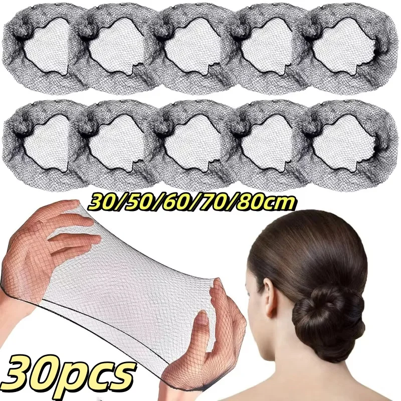 

10/30pcs Invisible Bun Net Simple Style Mesh Net Breathable Wig Net Hair Styling Tool Women Female Hair Accessories