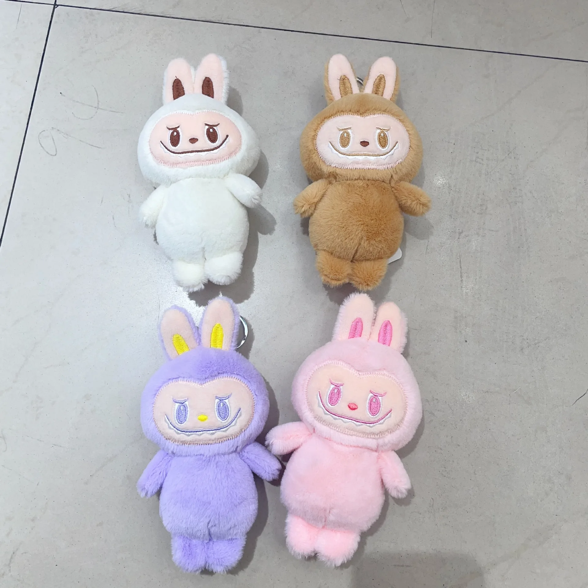 

2024 LABUBU Monster Plush Keychain Key Chain Bag Decoration Accessories Labubu Kawaii Anime Accessories Girl Gifts