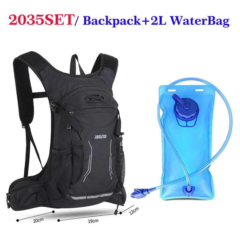

2L Cycling Water Bag Backpack Set Running Rucksack Hydration Bag Bike Riding Inner Bladder Knapsack for Outdoor Sports